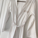 Personalised White Cotton Robe