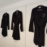 Personalised Black Cotton Robe