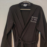 Personalised Black Cotton Robe