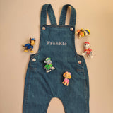 Personalised Baby Denim Dungarees