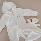 Personalised Baby Hooded All in One