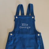 Personalised Baby Denim Dungarees