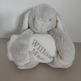 Personalised Bunny Plush Toy with Blanket