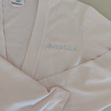 Personalised Pink Cotton Robe