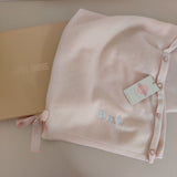Personalised Pink Pure Cashmere Button Poncho
