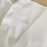 Personalised Unisex White Waffle Robe