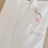 Personalised Unisex White Towelling Robe