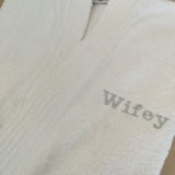 Personalised Unisex White Towelling Robe