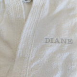 Personalised Unisex White Towelling Robe