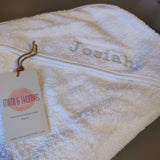 Personalised Baby Cotton Hooded Towel