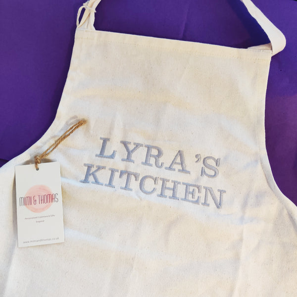 Personalised Children Fairtrade Cotton Apron