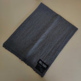 Personalised Dark Grey Pure Cashmere Unisex Scarf
