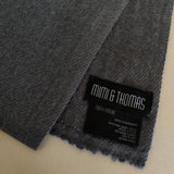 Personalised Dark Grey Pure Cashmere Unisex Scarf