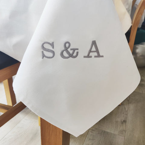 Personalised Premium Satin Band Table Cloth