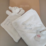 Personalised Baby Cotton Hooded Towel