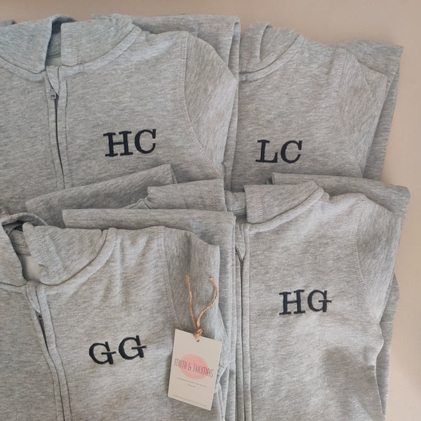 Personalised Kids Hooded All in One Onesie