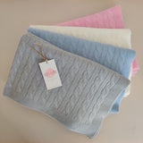 Personalised Pink Pure Cashmere Baby Blanket