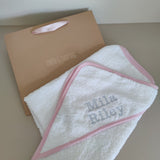 Personalised Baby Cotton Hooded Towel