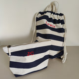 Personalised Nautical Make Up Accessory Bag