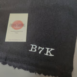 Personalised Black Pure Cashmere Unisex Scarf