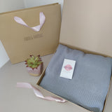 Personalised Grey Pure Cashmere Wrap