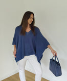 Personalised Pure Cashmere V Neck Poncho