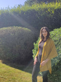 Personalised Mustard Pure Cashmere Wrap