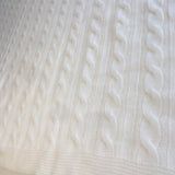 Personalised Ivory Pure Cashmere Baby Blanket