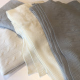 Personalised Grey Pure Cashmere Baby Blanket