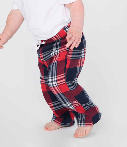 Baby Toddler Cotton Flannel Tartan Lounge Pants