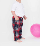 Baby Toddler Cotton Flannel Tartan Lounge Pants