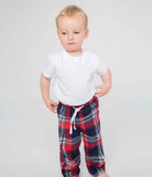 Baby Toddler Cotton Flannel Tartan Lounge Pants