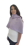 Personalised Lavender Pure Cashmere Button Poncho