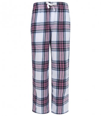 Children Cotton Checked Lounge Pants