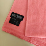 Personalised Pink Pure Cashmere Unisex Scarf