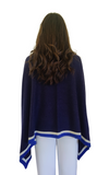 Personalised Navy Nautical Pure Cashmere Wrap