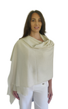 Personalised Ivory Pure Cashmere Wrap