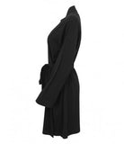 Personalised Black Cotton Robe