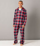 Children Cotton Flannel Tartan Pyjama Set