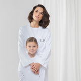 Personalised White Cotton Robe