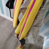Personalised Yellow Border Pure Cashmere Wrap